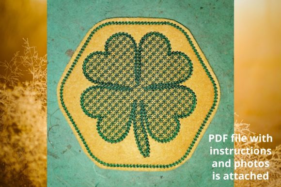 Coaster Clover: A Thoughtful Embroidery Design for Personalized Gifts