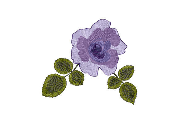 Dark Purple Rose Embroidery Design Review