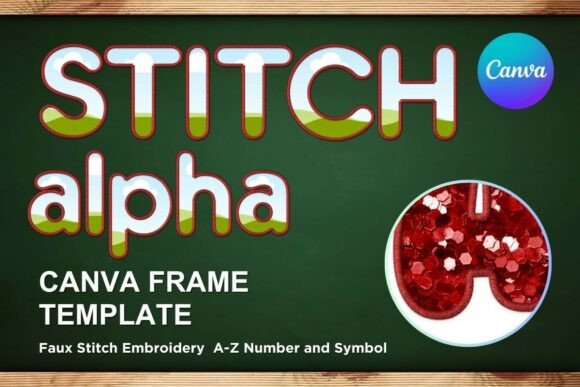 Faux Embroidery Canva Frame Letters_13