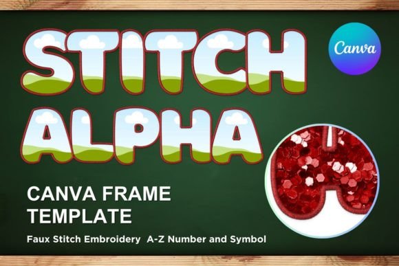 Faux Embroidery Canva Frame Letters_5