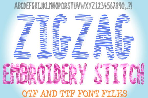 Zigzag Embroidery Stitch